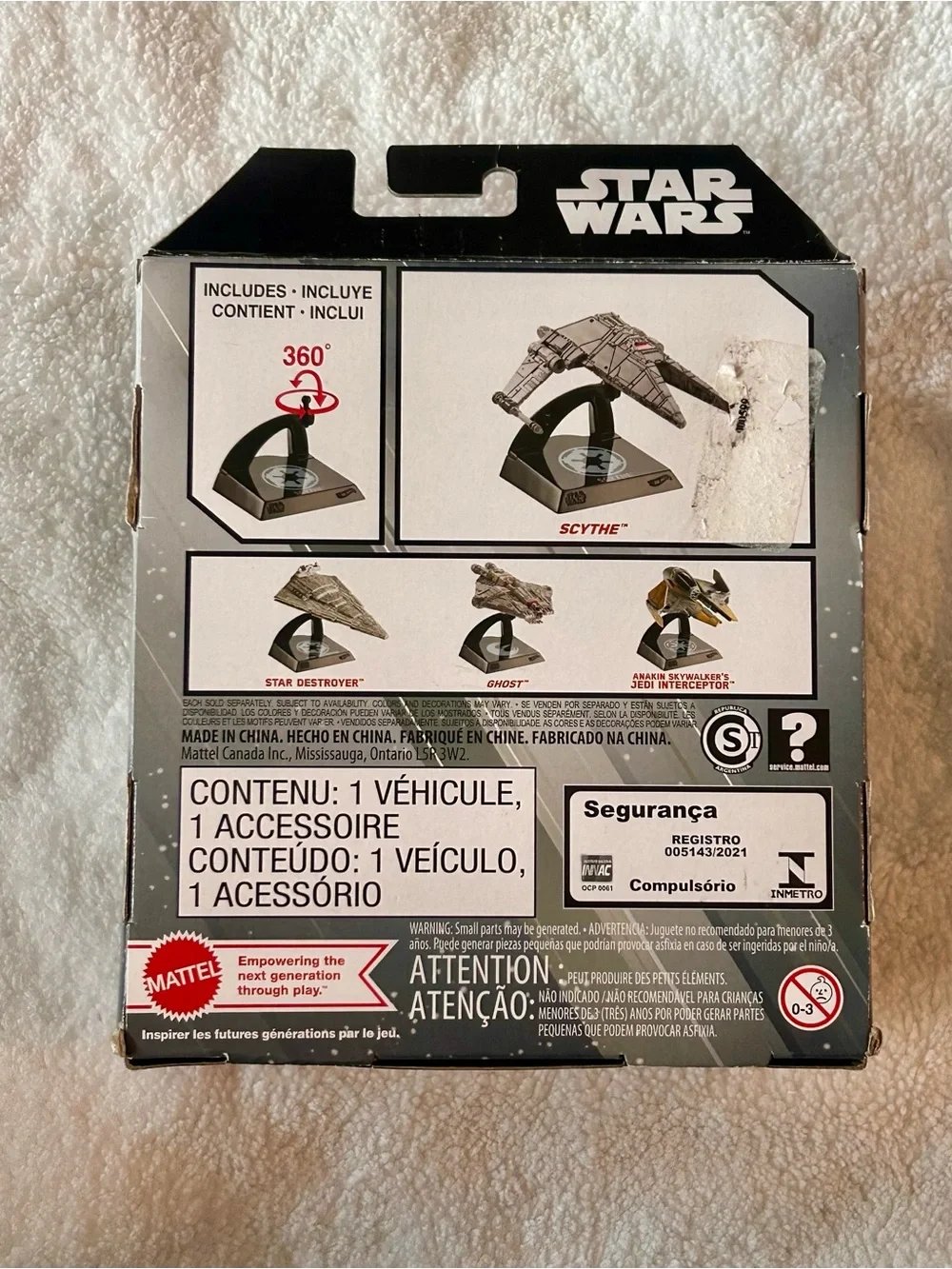 Hot Wheels Star Wars Starships Select Scythe Shuttle 23 Die-Cast New